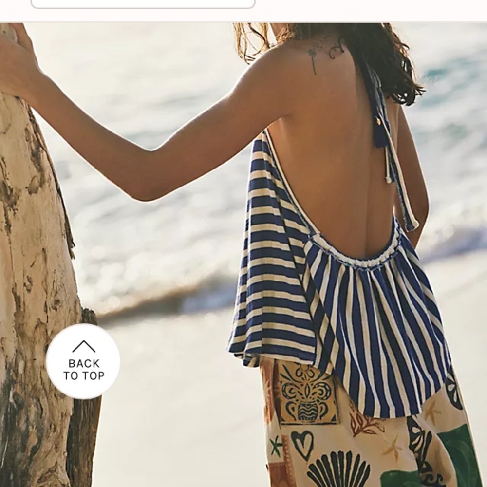 Free People We The Free Coastal Town Halter Top